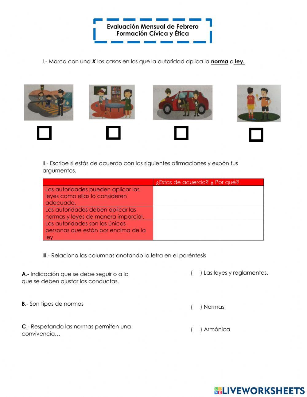 Evaluación Mensual de Febrero de FOCYE