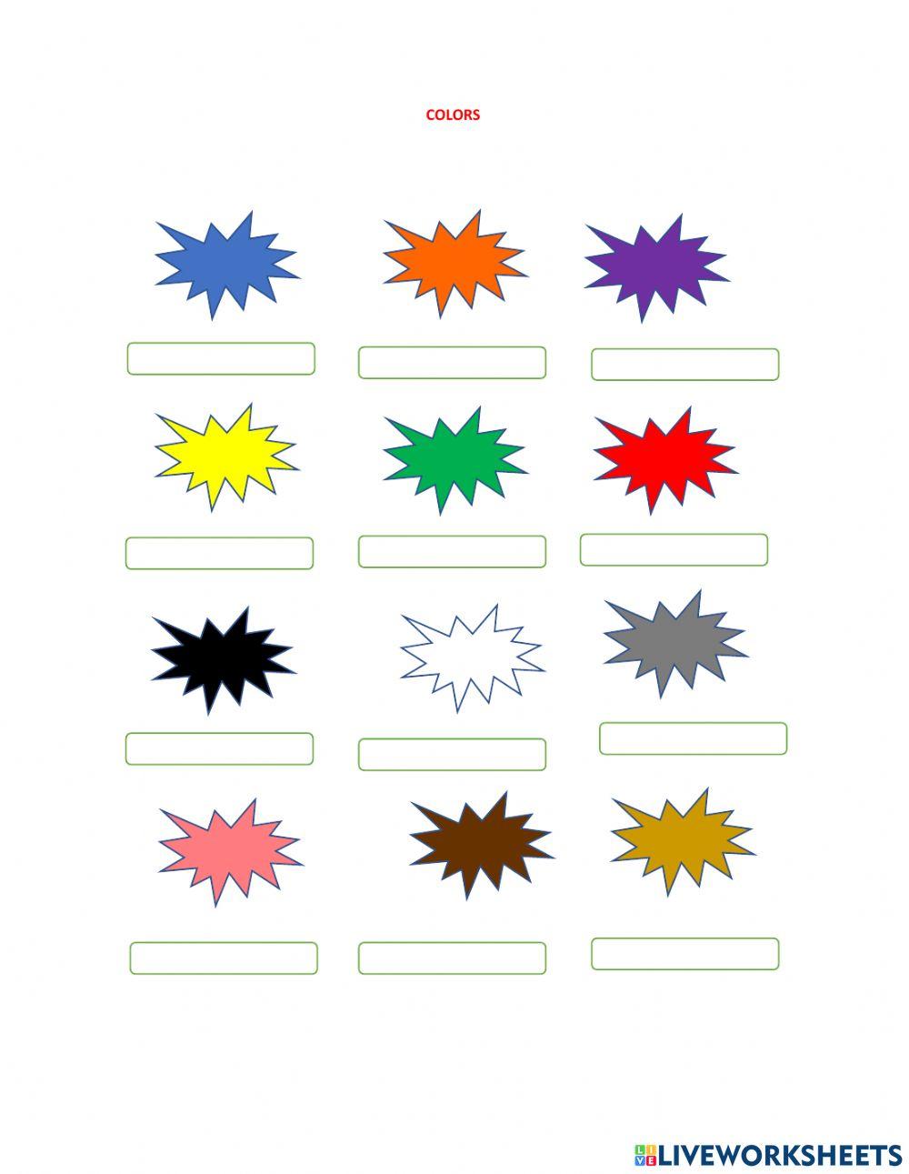 Colors | Free Interactive Worksheets | 737749