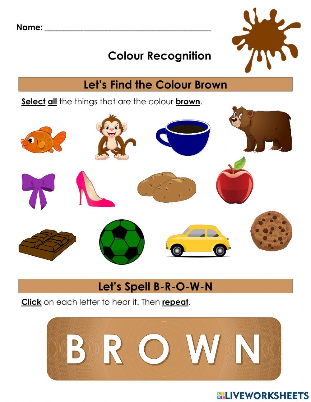 Colour Recognition- Brown