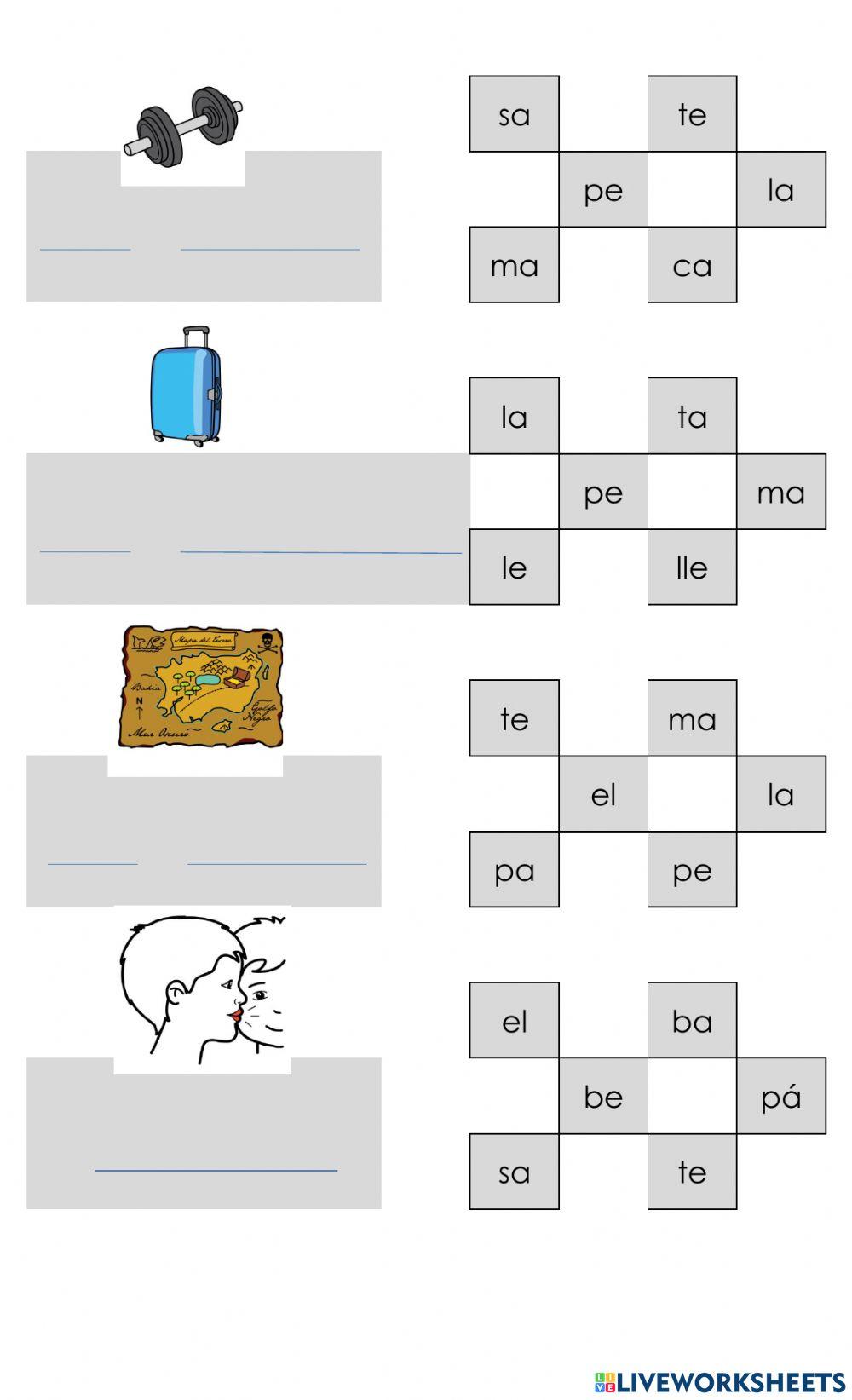 Selecciona la sílaba 2
