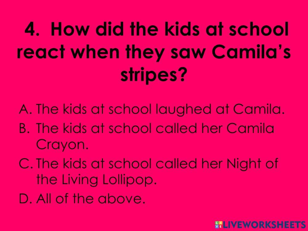 A bad case of stripes