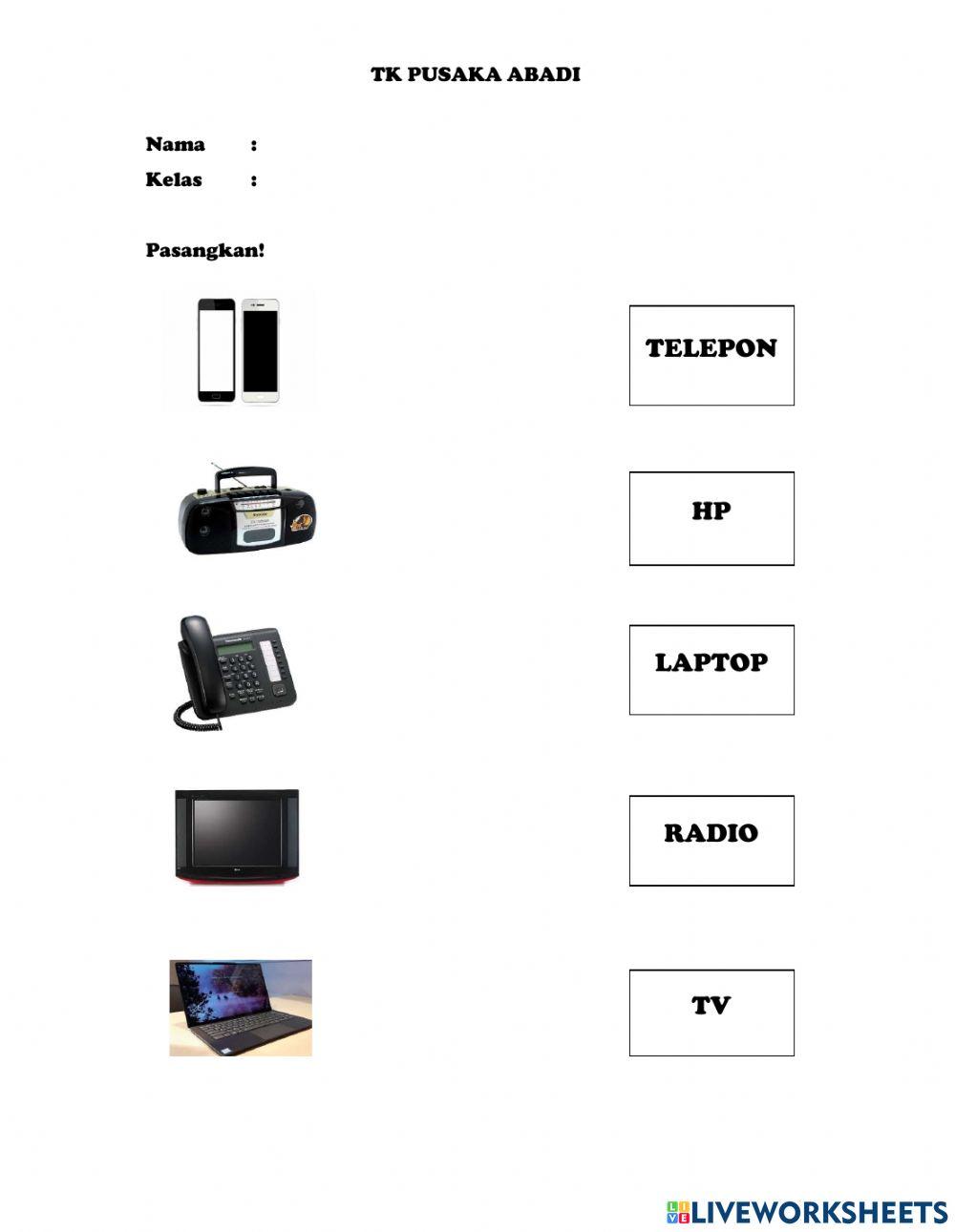 Memasangkan alat komunikasi