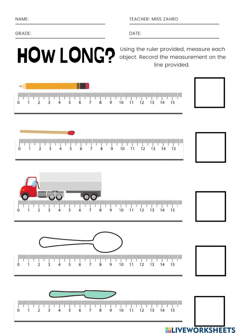 Measuring Length in Centimeters