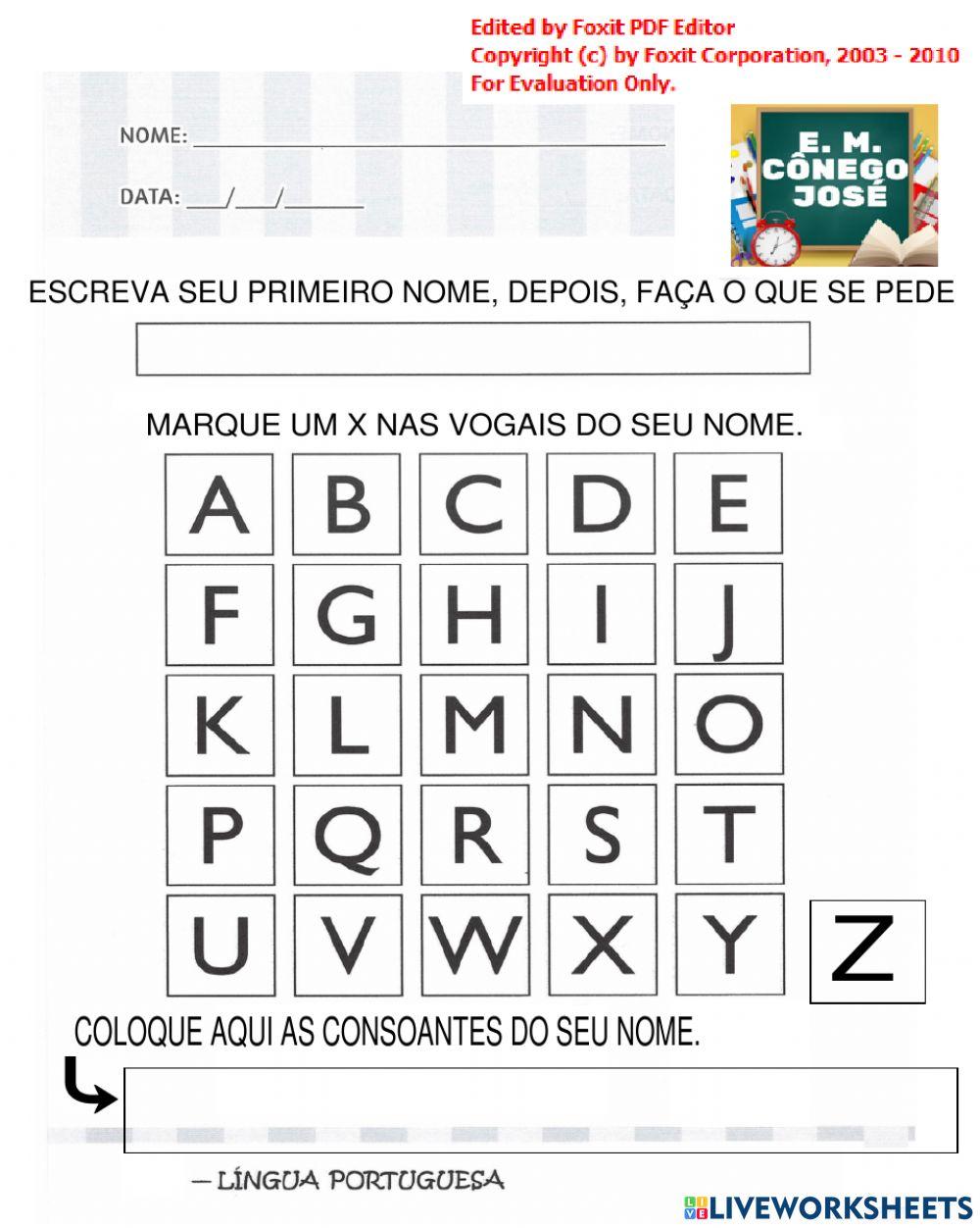 Trabalhando como nome