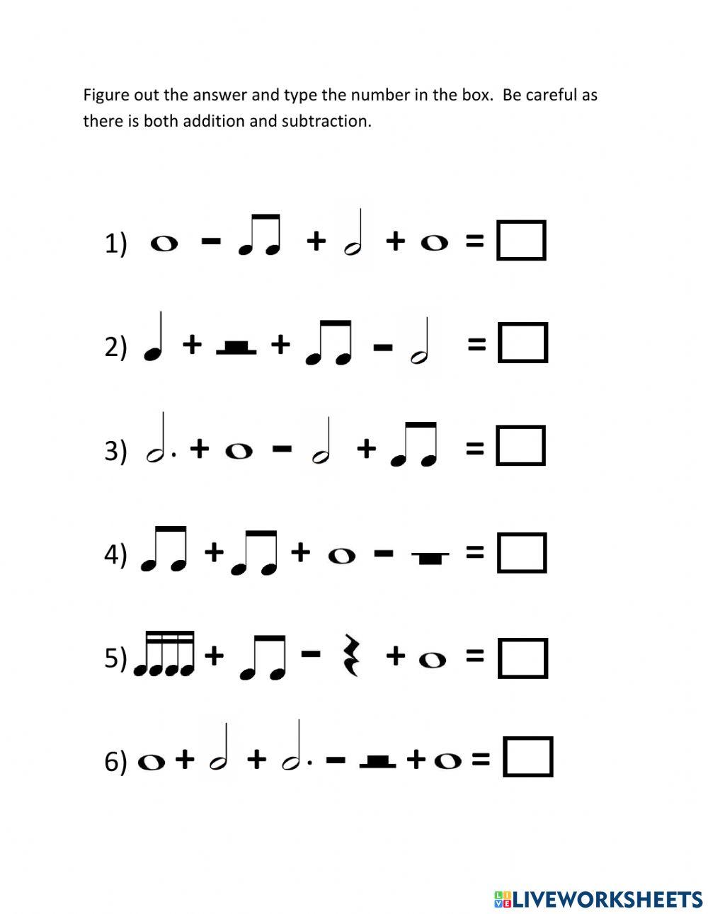 Music Notes and Rests