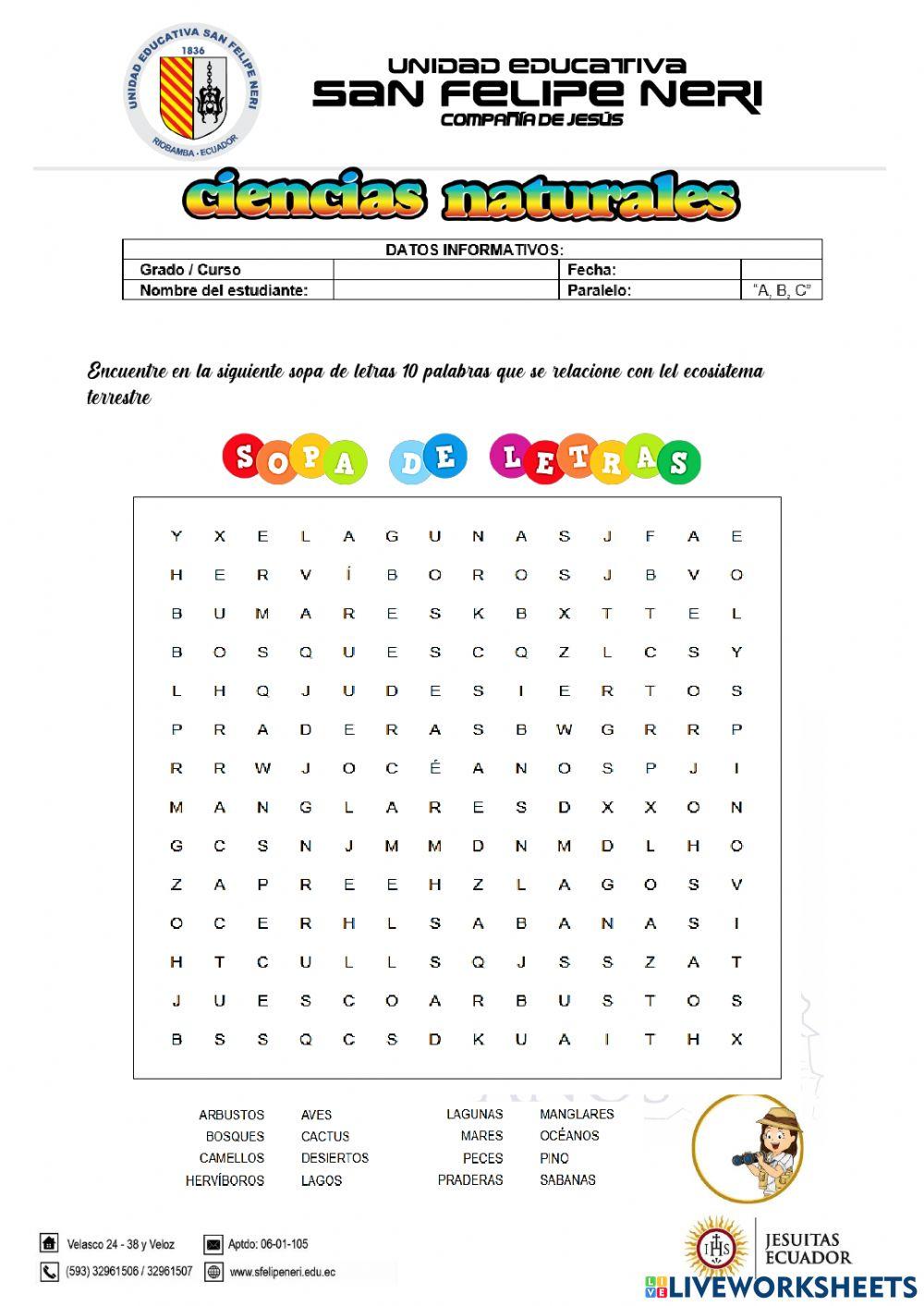 Ecosistemas terrestres