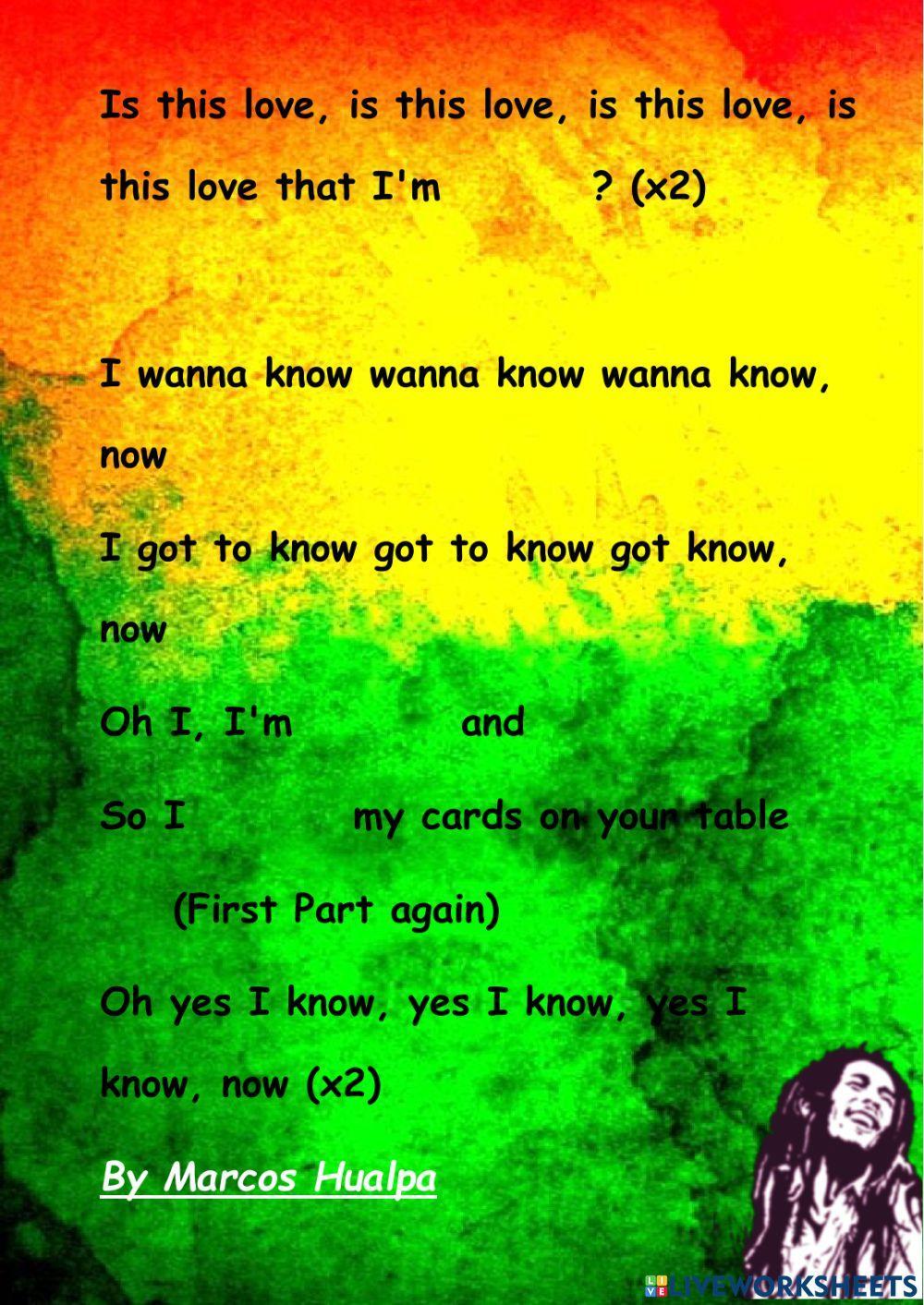 Bob Marley - I wanna love you