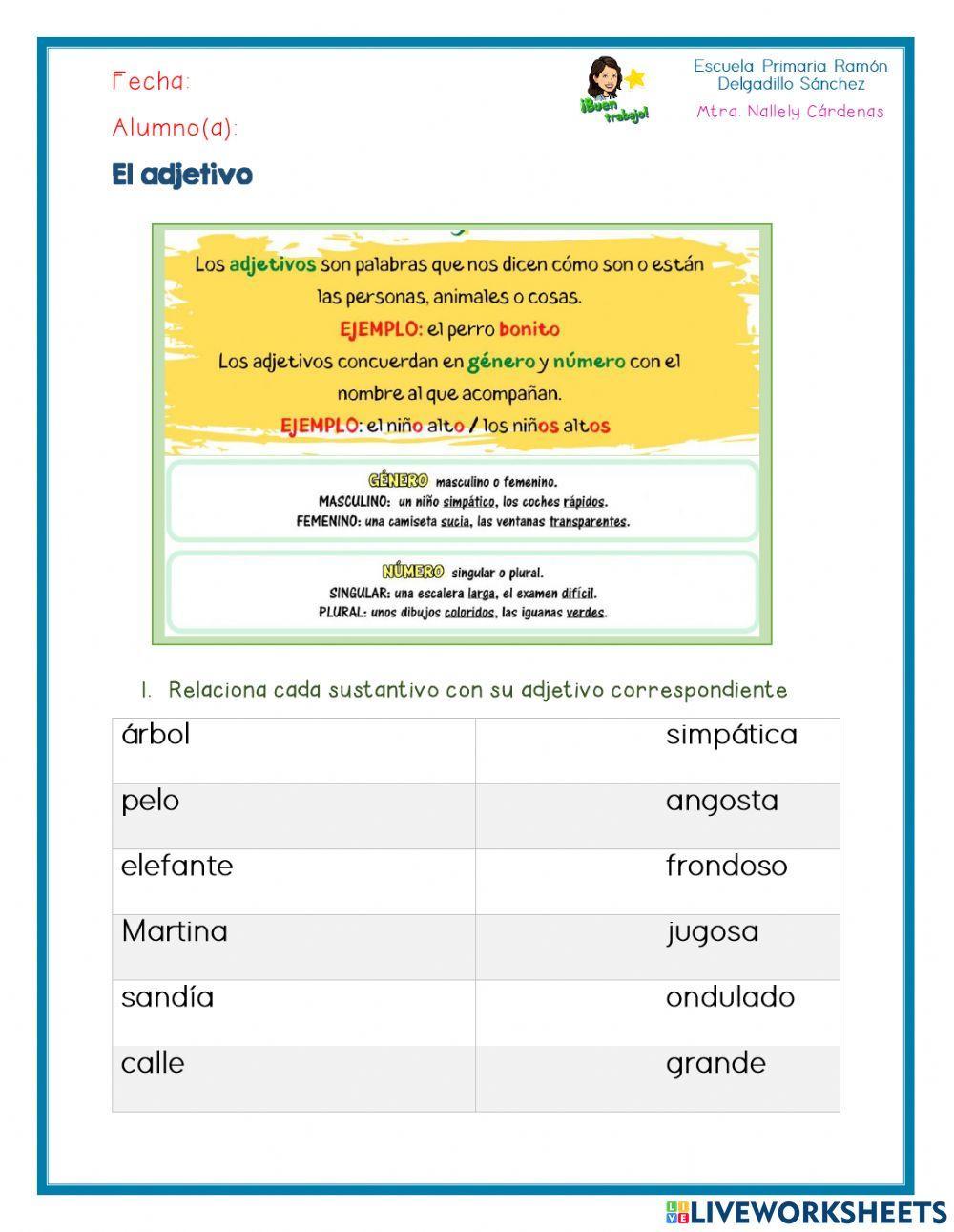 Adjetivos, adverbios y frases adverbiales