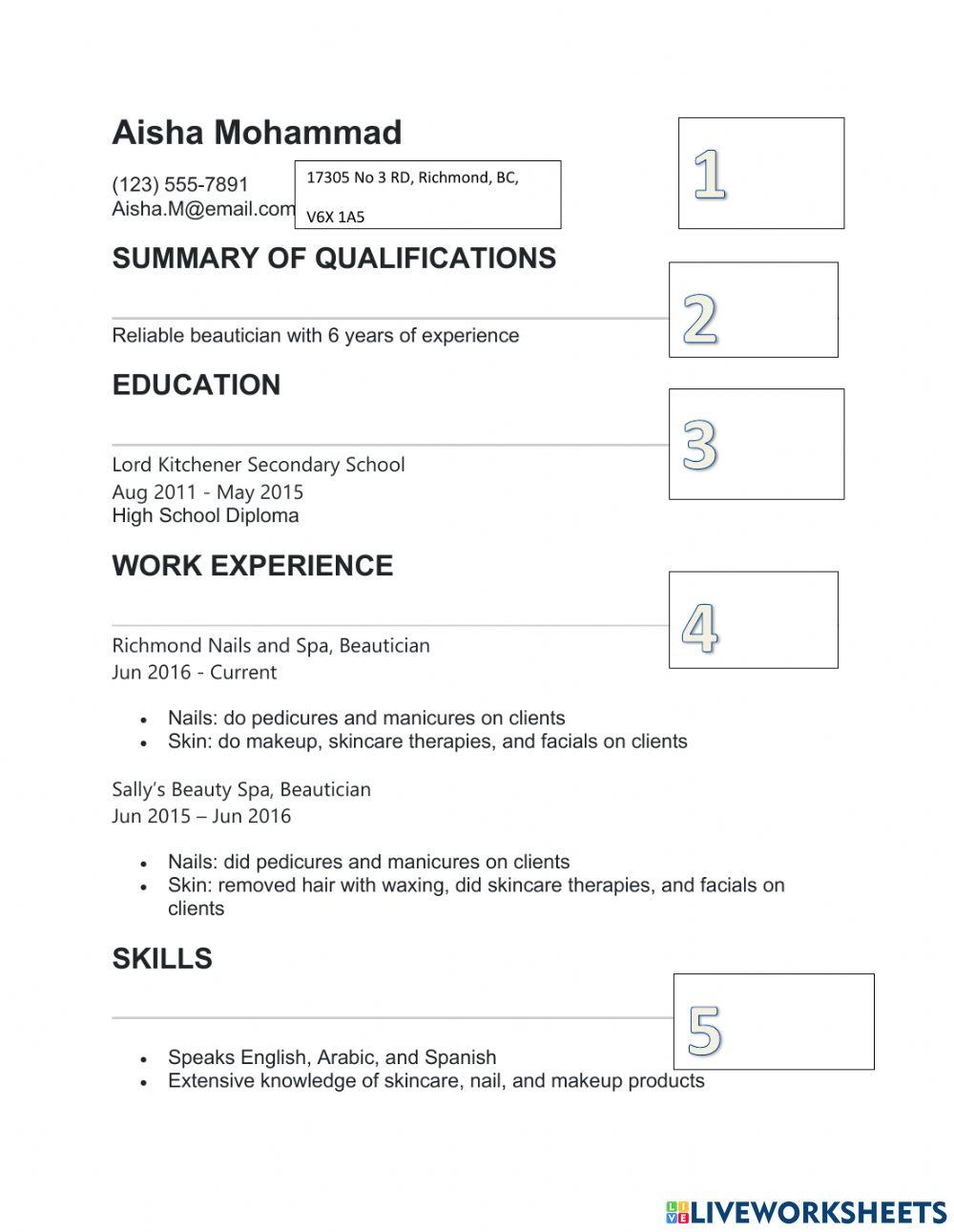 RIII Reading Assessment Resume