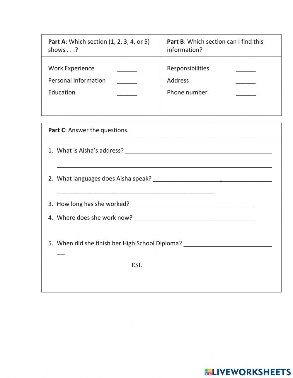 RIII Reading Assessment Resume