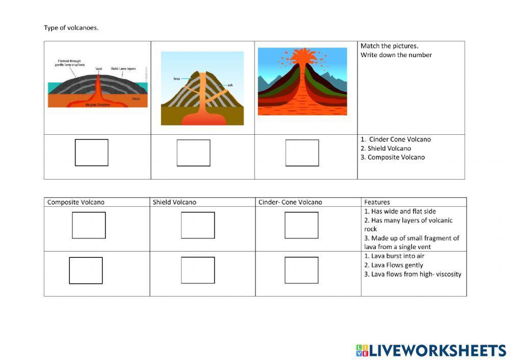 Type of Volcano worksheet | Live Worksheets type-of-volcano-worksheet-live-worksheets
