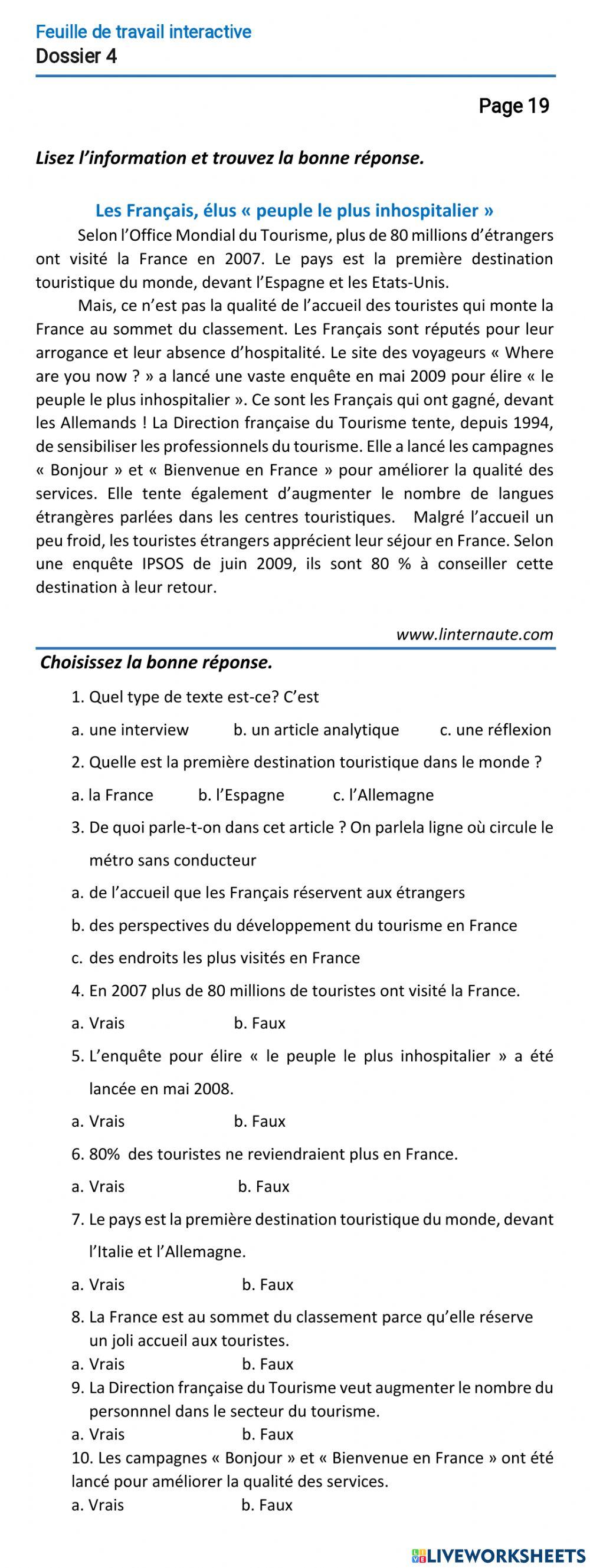 Le français-11 (повыш. ур.)-Dossier 4-Page 19