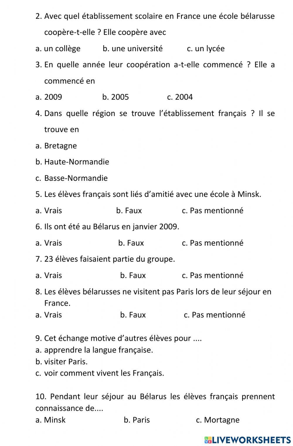 Le français-11 (повыш. ур.)-Dossier 6-Page 170