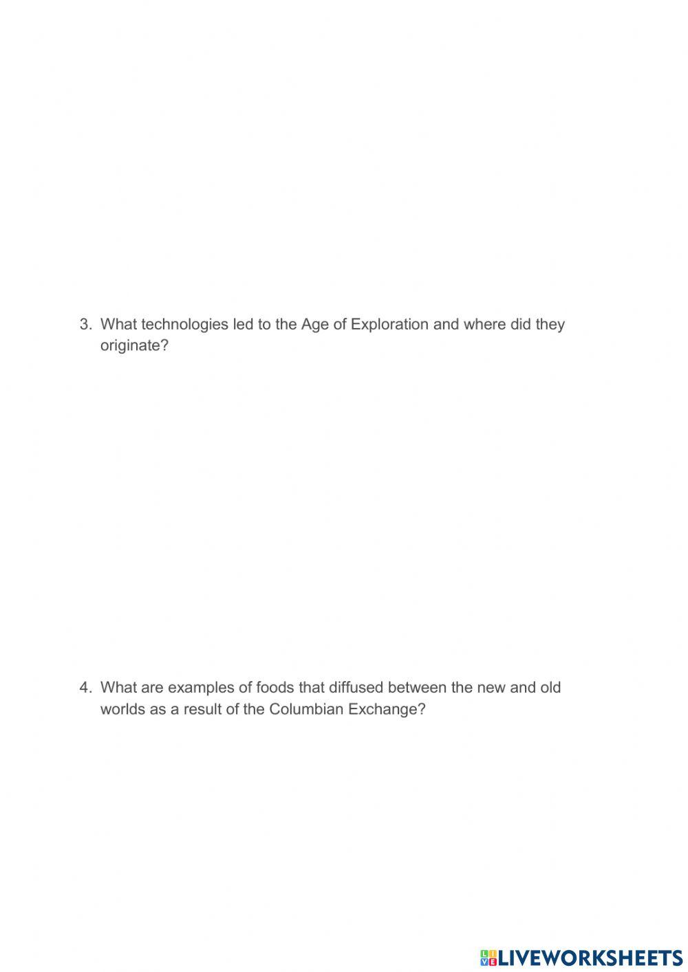 5.4 Europeans Conquer the New World