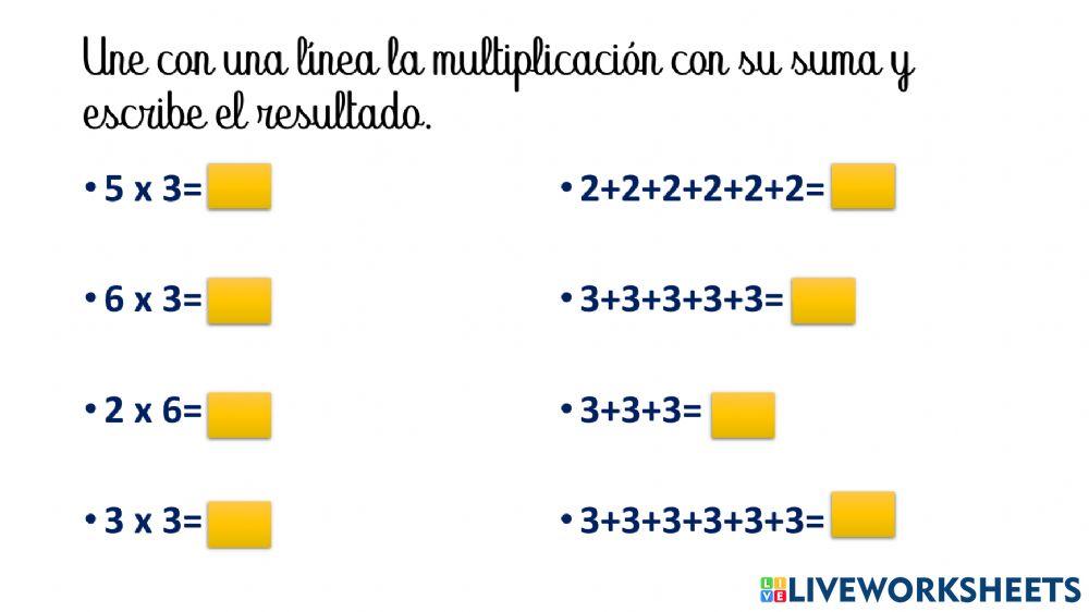 La multiplicación