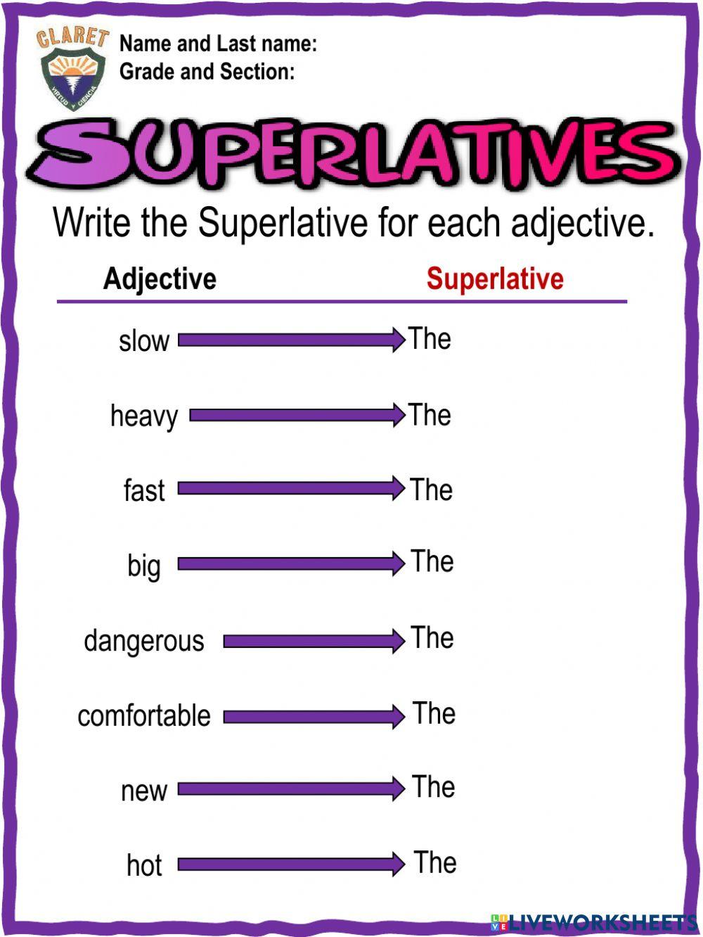 4th. grade. Grammar 7.2. Pract. Act.