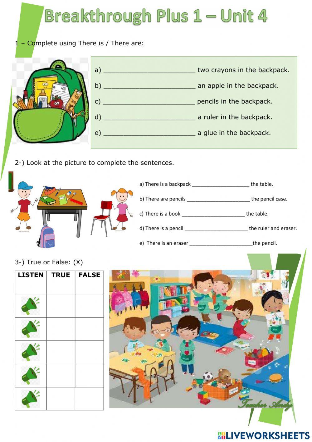 There is - There are