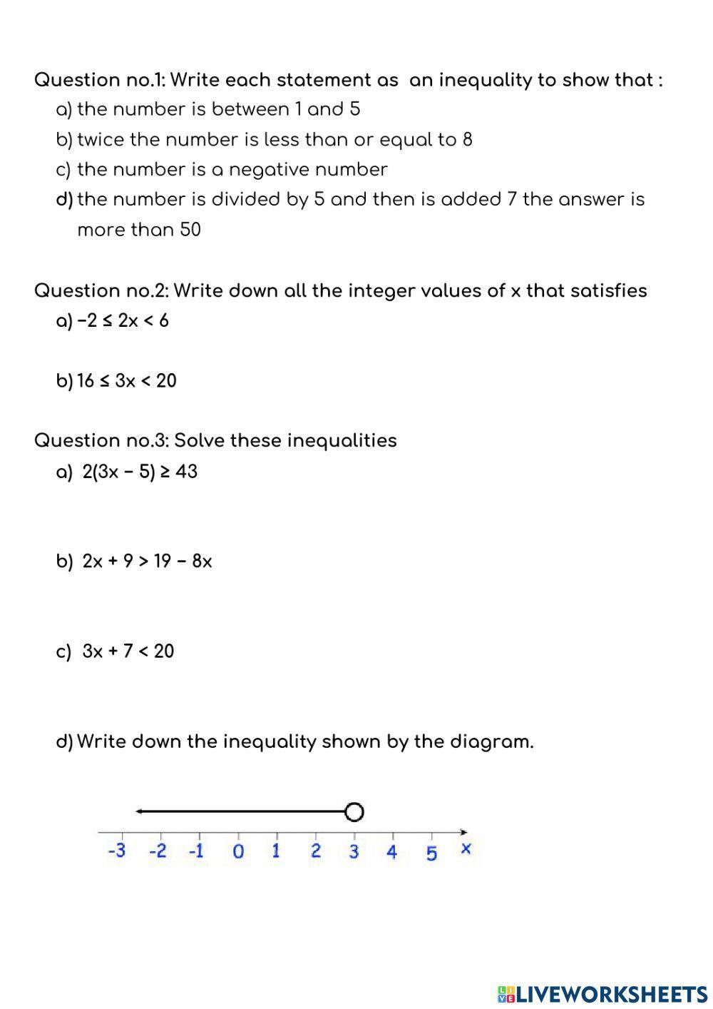 Inequalities