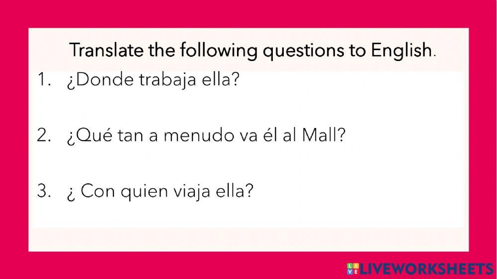 Wh-questions with does