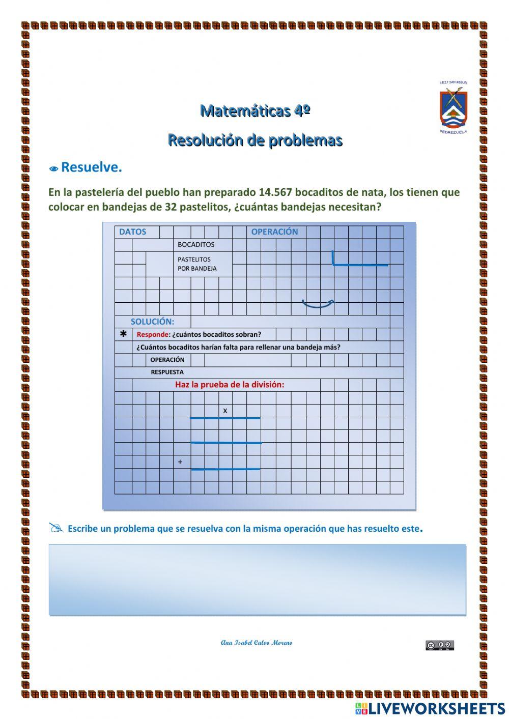 Problemas con división