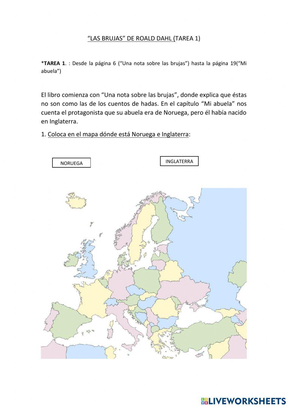 -las brujas- de roald dahl. tarea 1