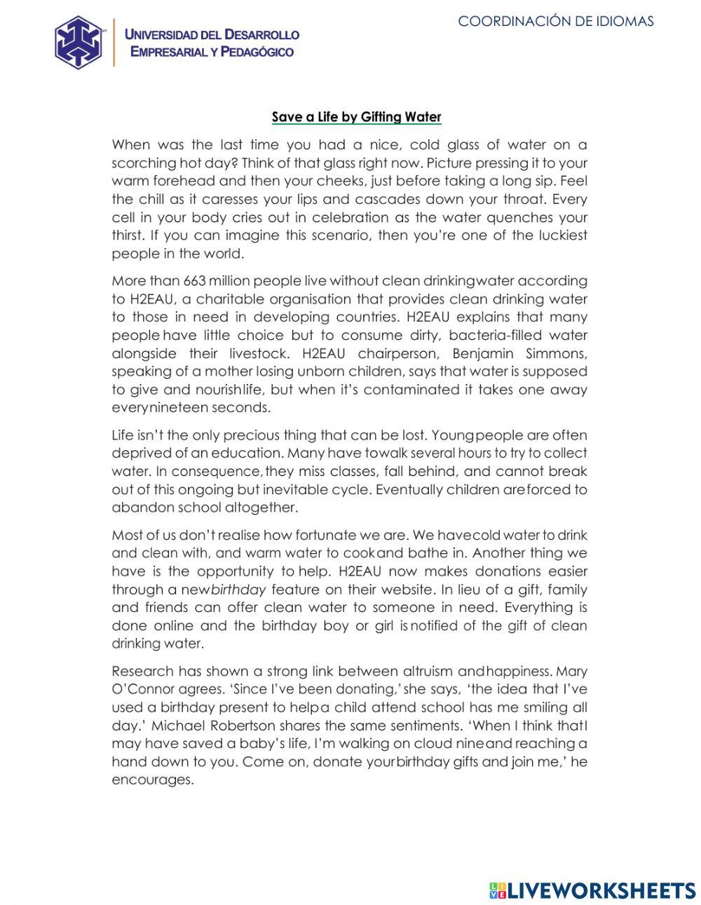 Reading Comprehension