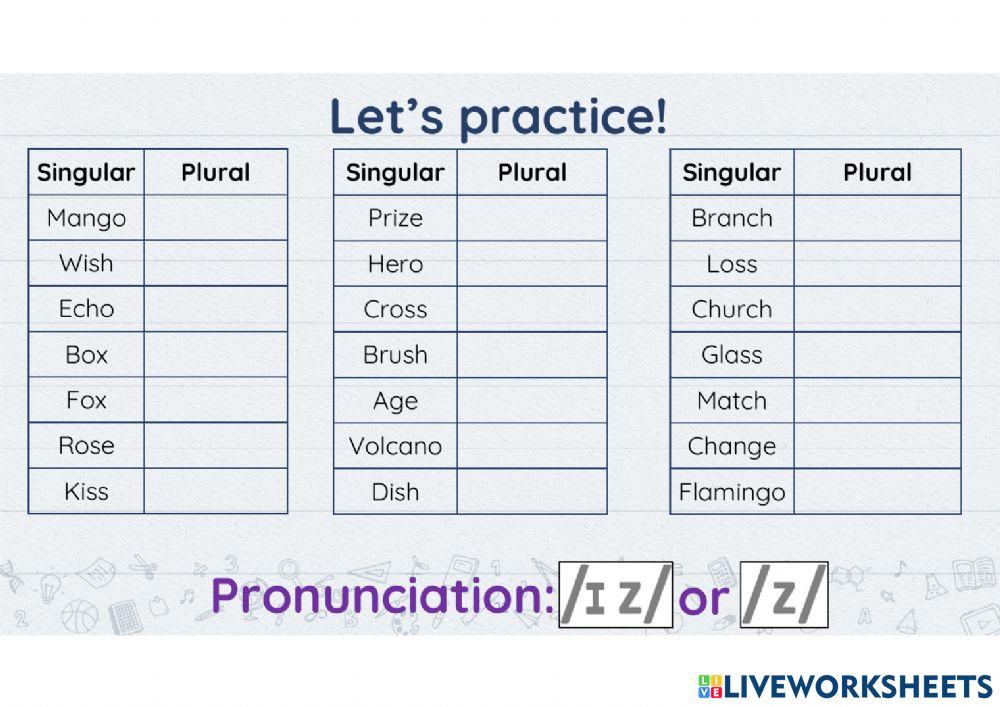 SELF STUDY PLURAL RULES LESSON 3 DAY 2