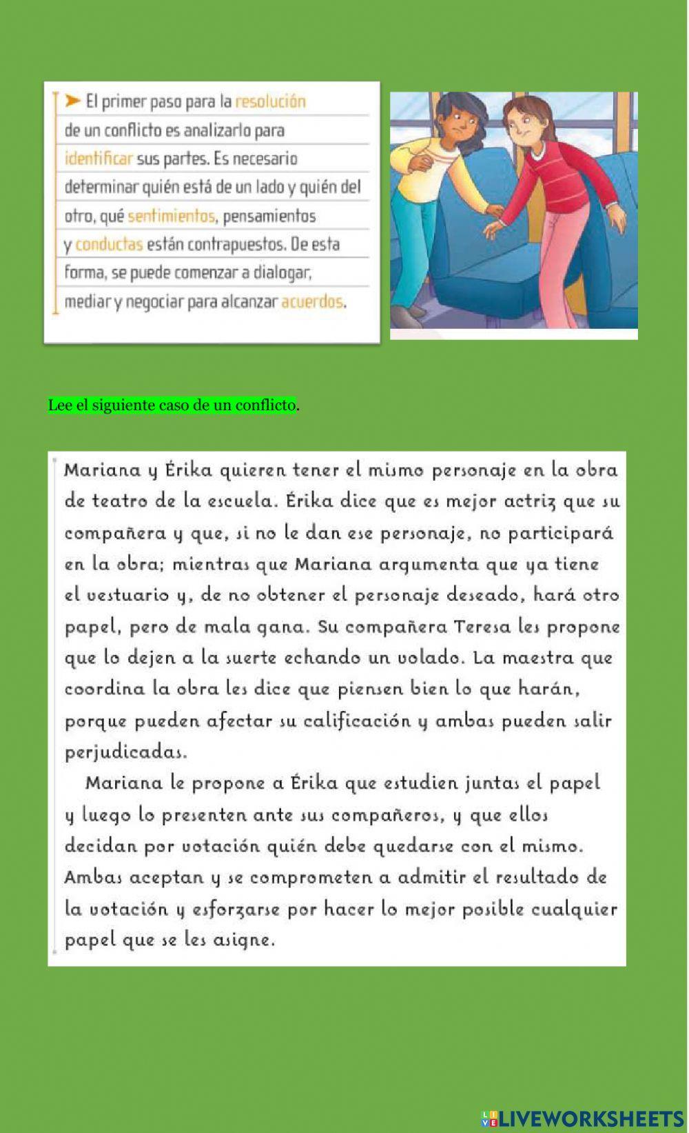 Colaboramos en la resolución de conflictos