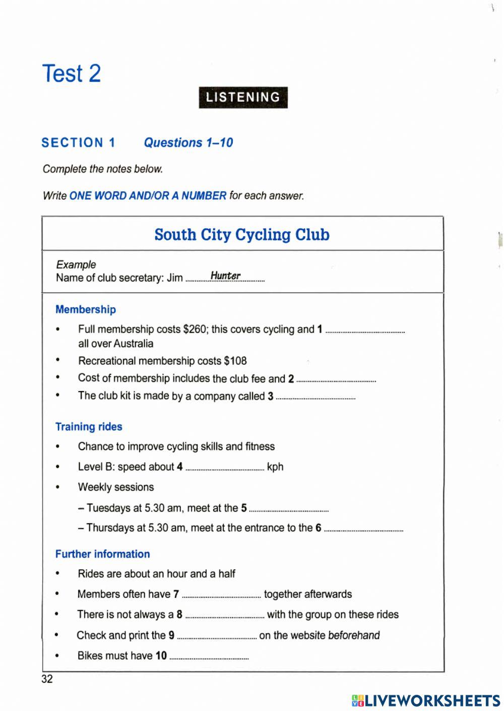 Ielts 13 - Test 2 - Listening