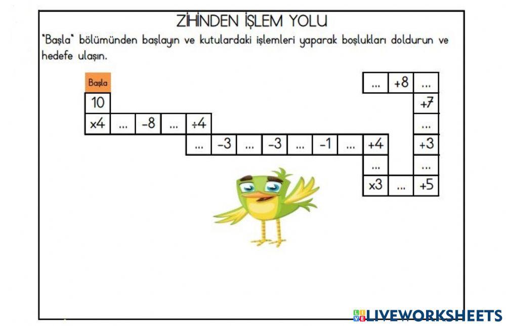 Zihinden İşlemler 2