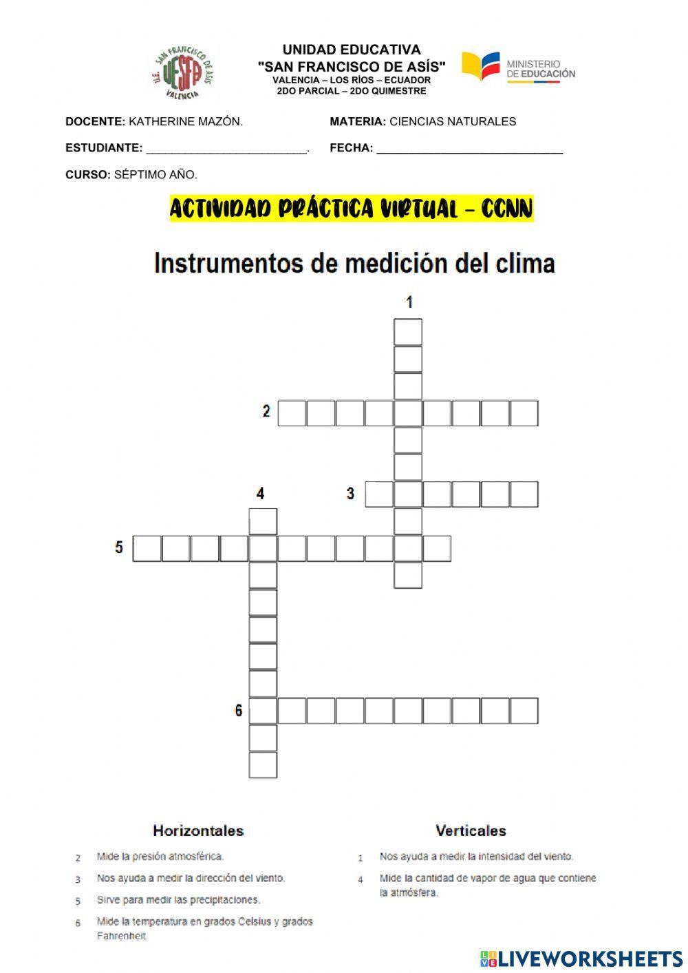 Instrumentos de medición del clima