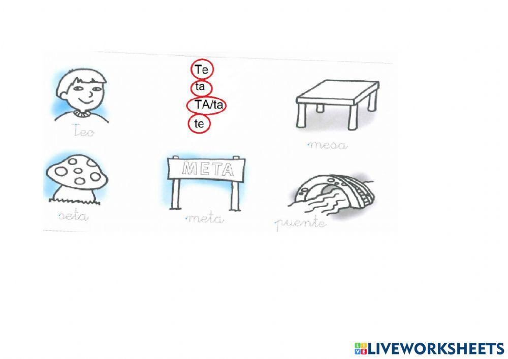 Letrilandia letra T-t