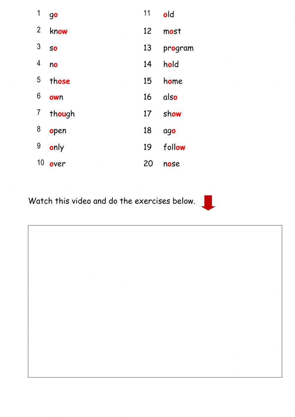 diphthong sound coat