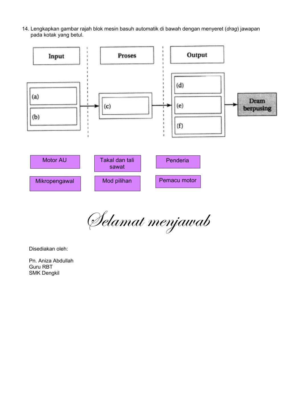 Aplikasi Teknologi - Reka Bentuk Mekatronik