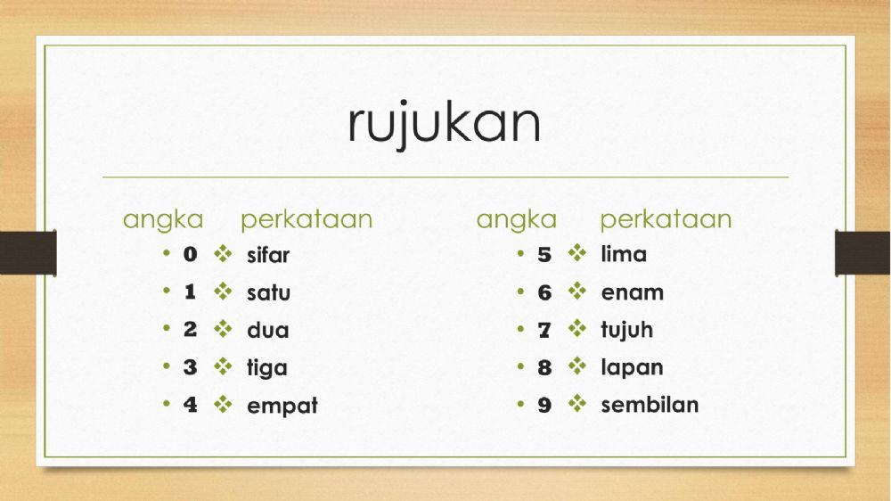 Tulis nombor dalam perkataan