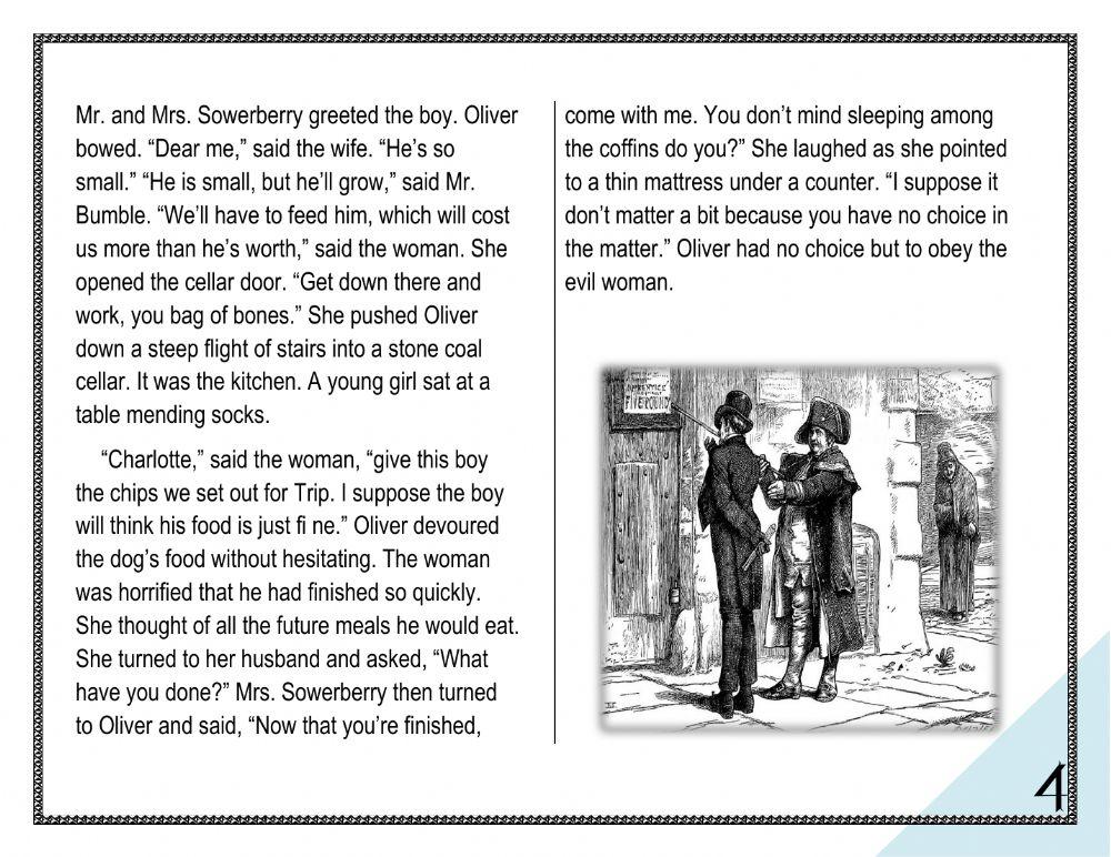 Oliver Twist - Chapter Two (Oliver Becomes an Apprentice)