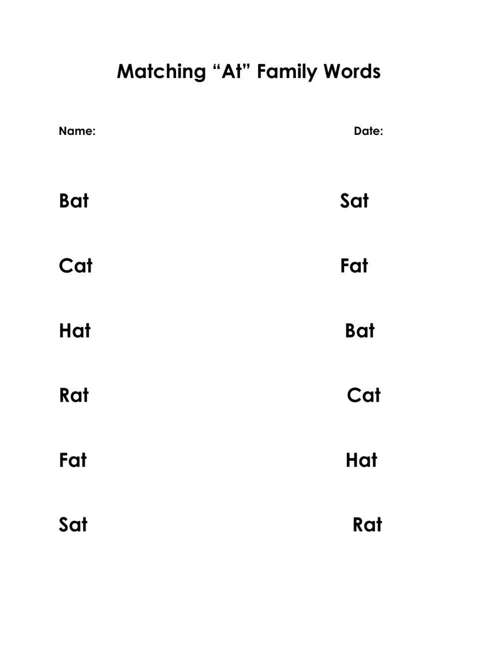 at-word-family-worksheet-live-worksheets