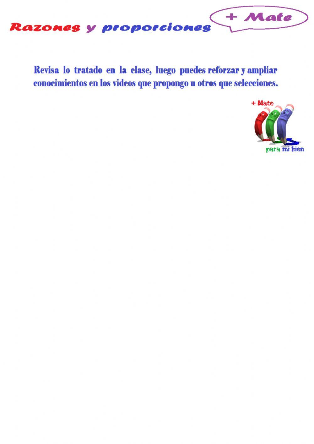 Razón y proporción