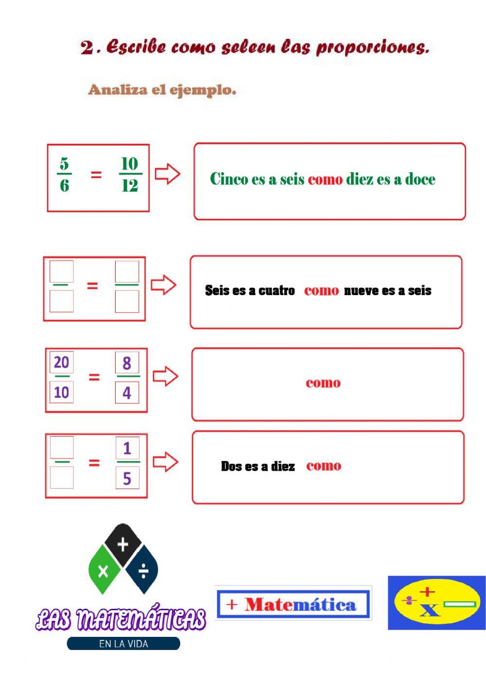 Razón y proporción