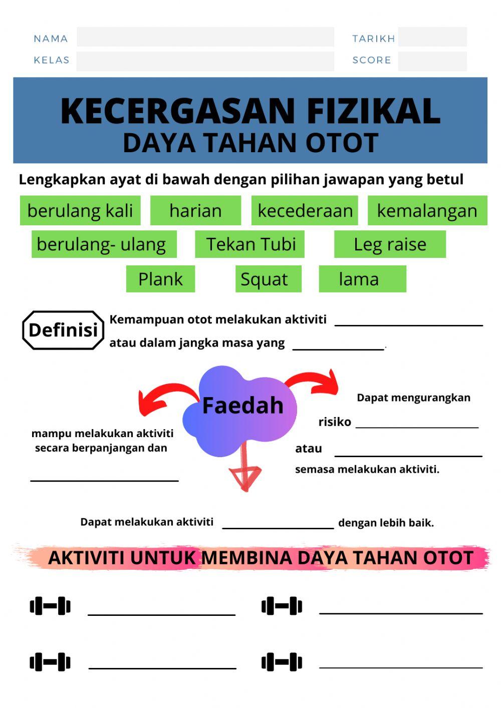 Kecergasan fizikal (daya tahan otot)