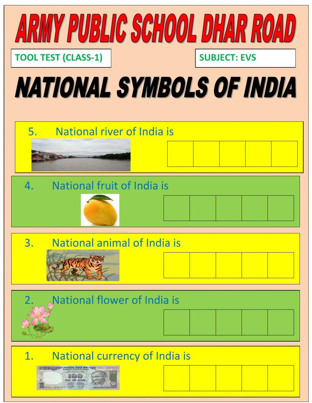 National symbols of india