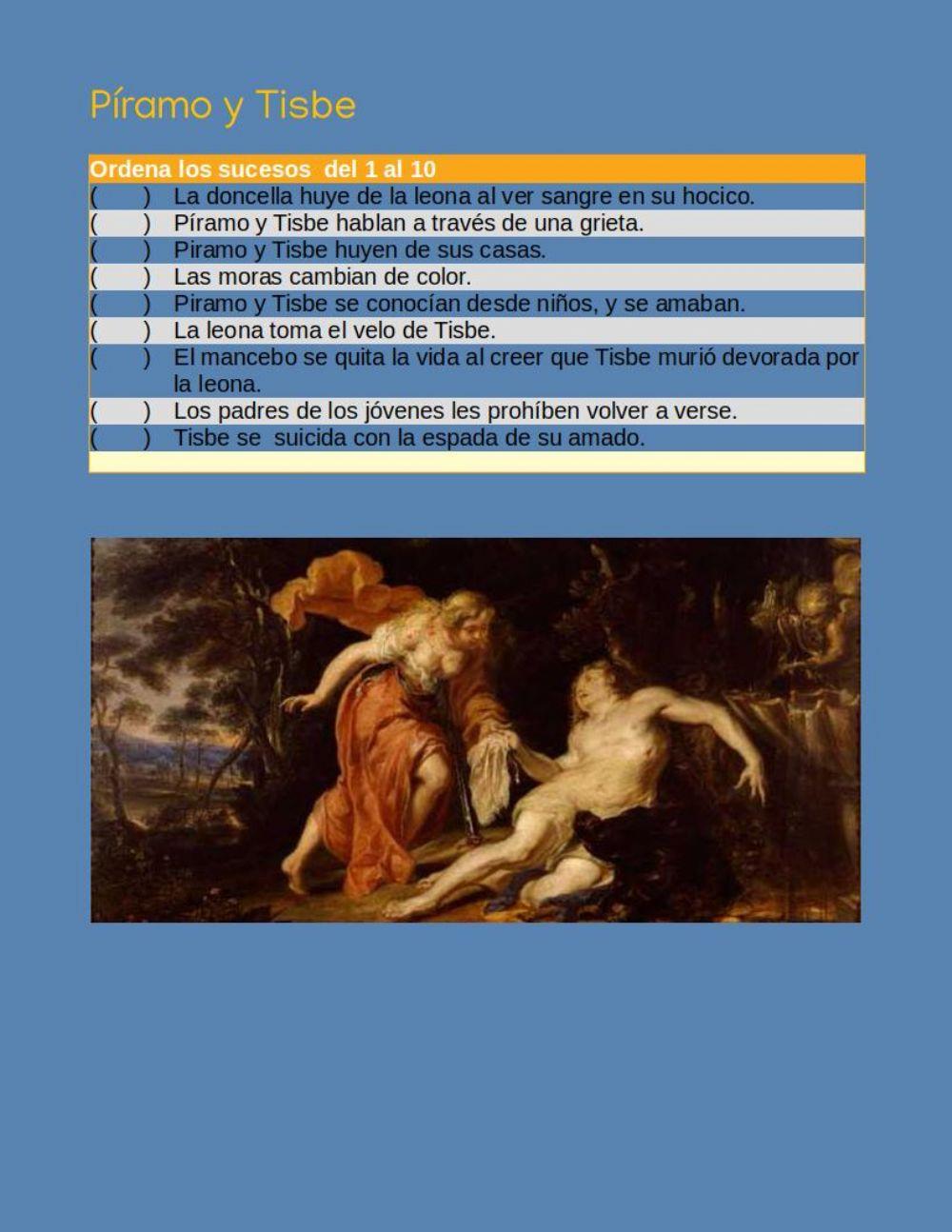 Píramo y Tísbe
