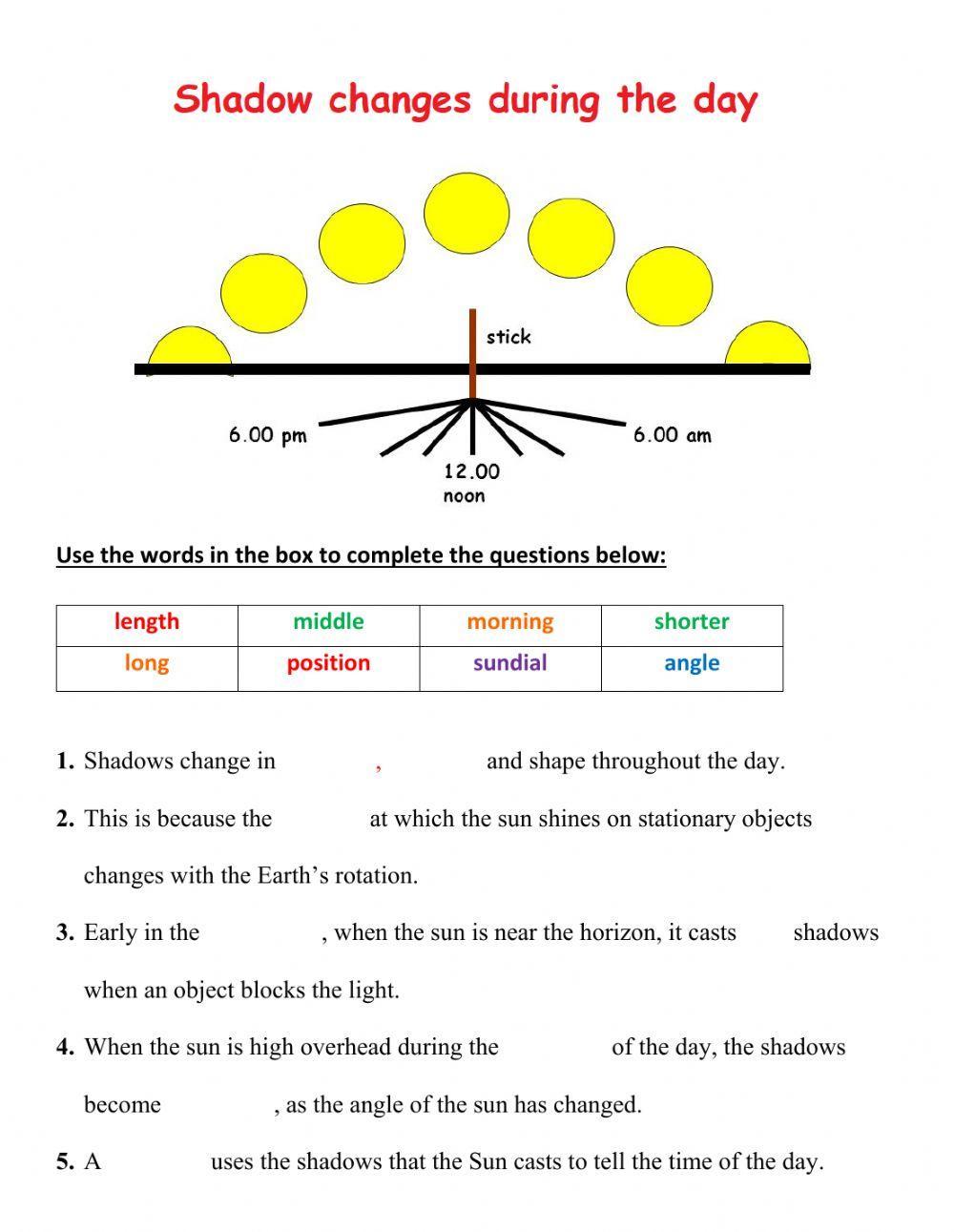 Shadow changes