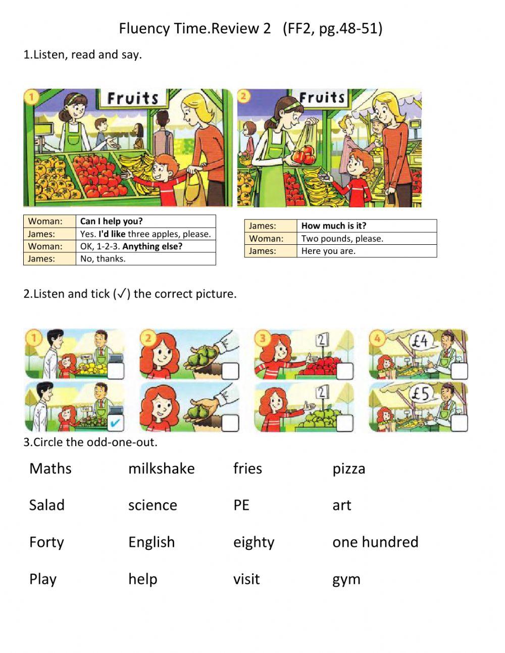 Fluency Time.Review 2   (FF2, pg.48-51)