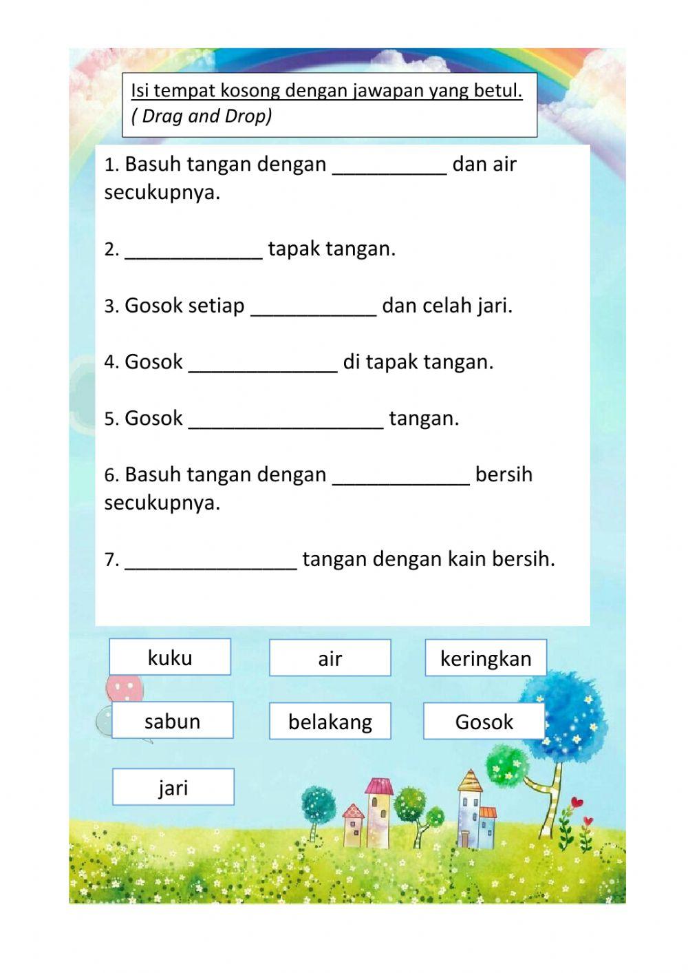Langkah mencuci tangan