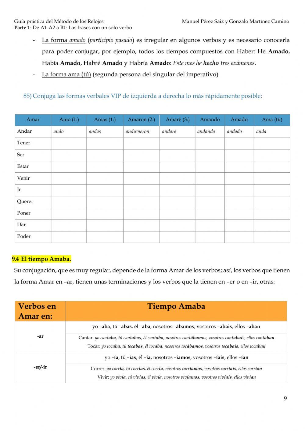 R1 Sesión 6 - Los tiempos normales en 2: