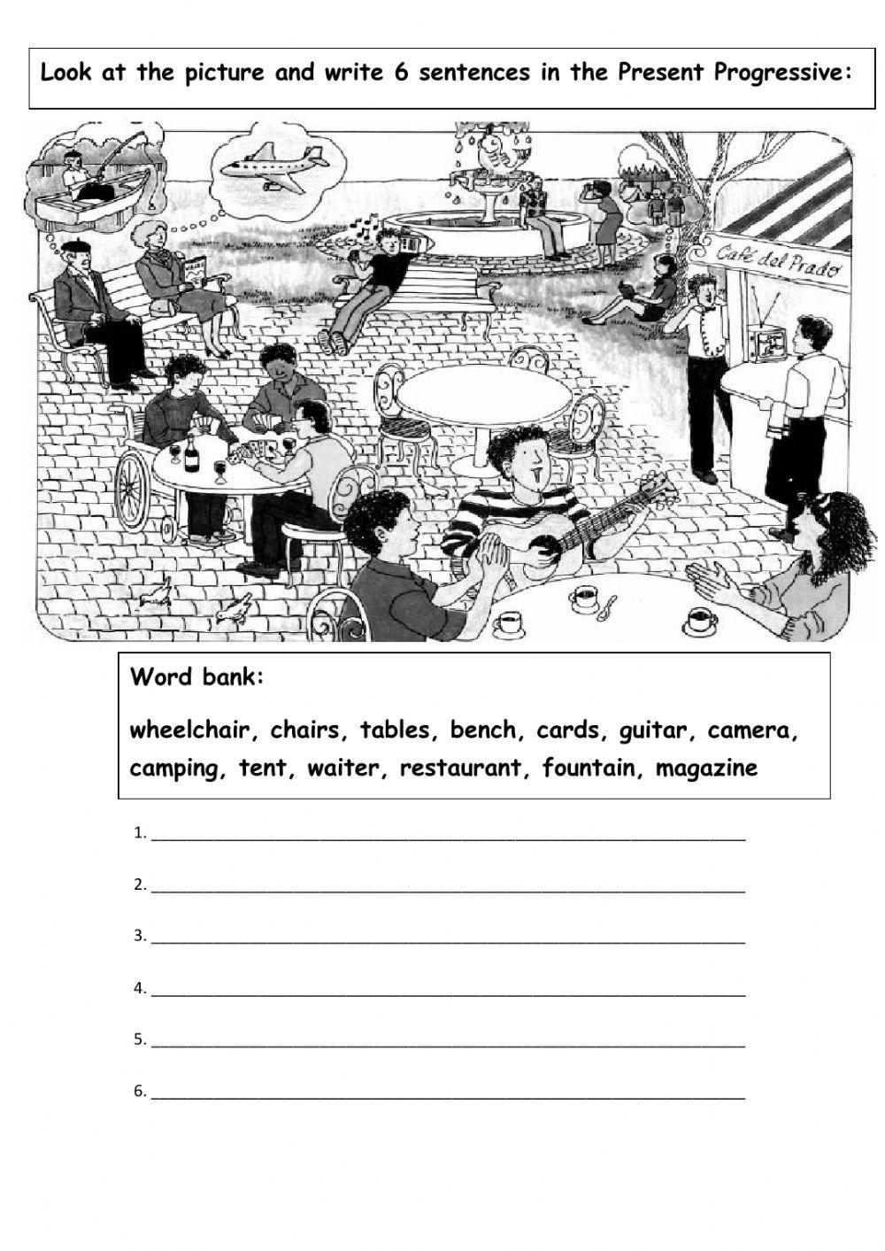 Writing- Present Progressive