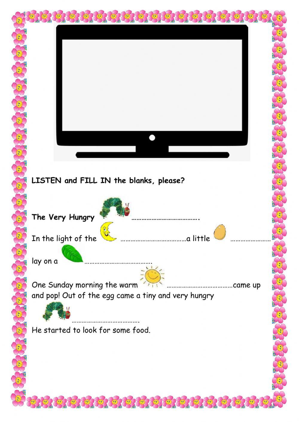 The Very Hungry Caterpillar Story (Listening )