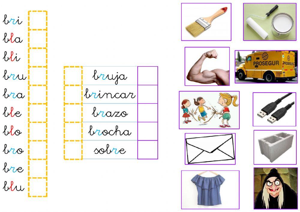 BRA BRE BRI BRO BRU BLA BLE BLI BLO BLU Trabadas