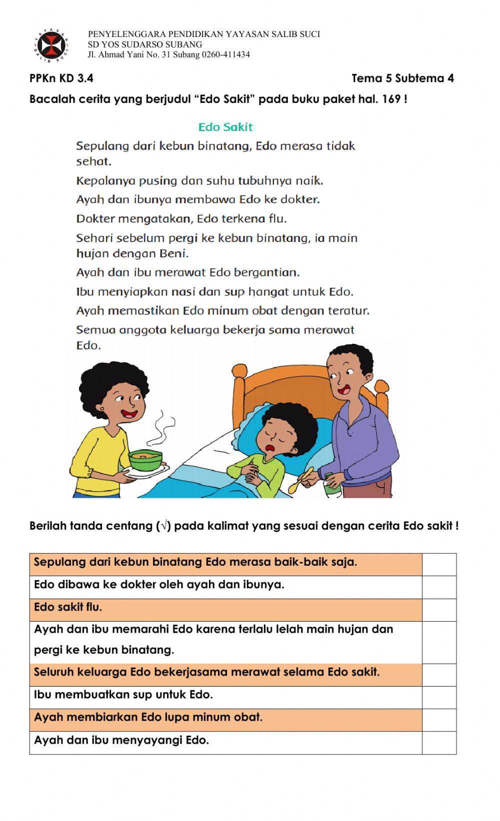 Latihan PPKn-Kerjasama Dalam Keluarga-